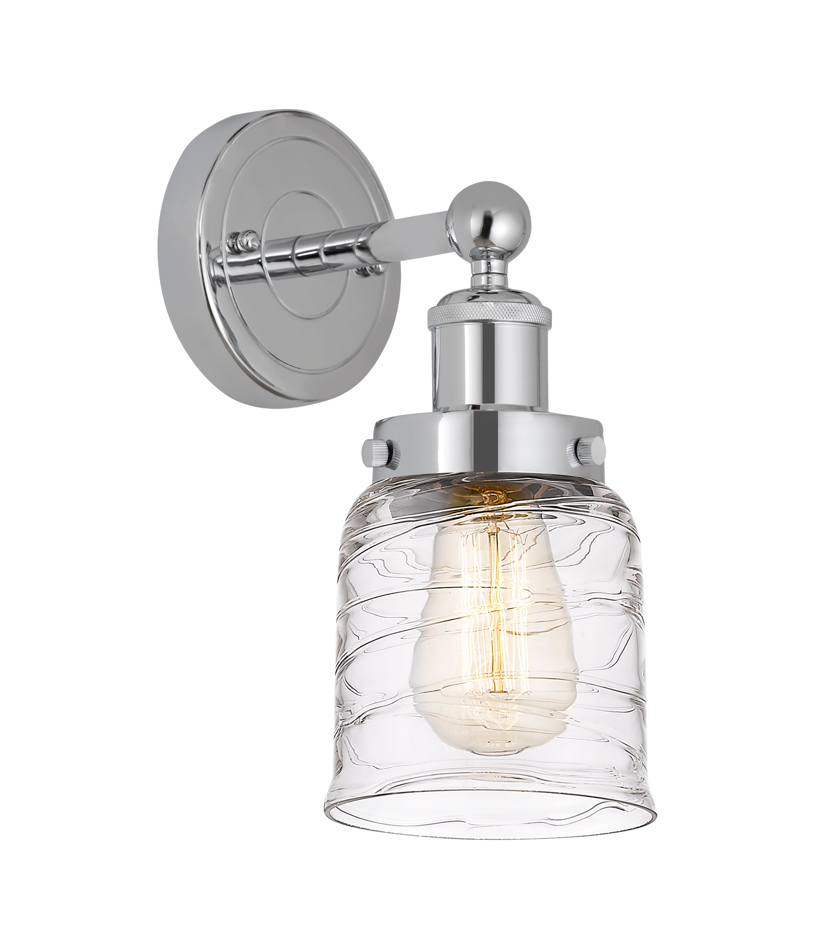 Edison Sconce Cast Brass Glass Shade