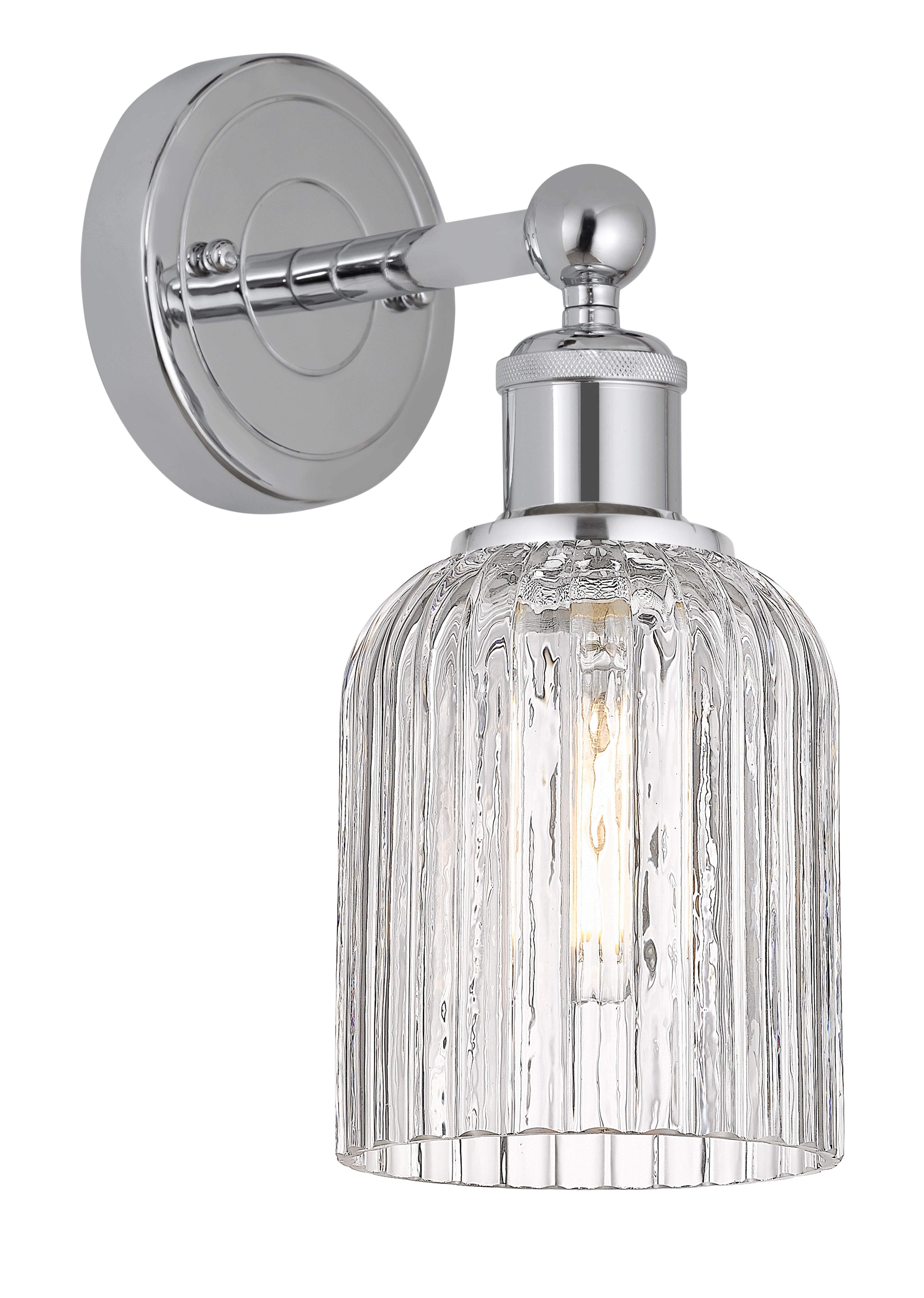 Edison Sconce Cast Brass Steel Glass