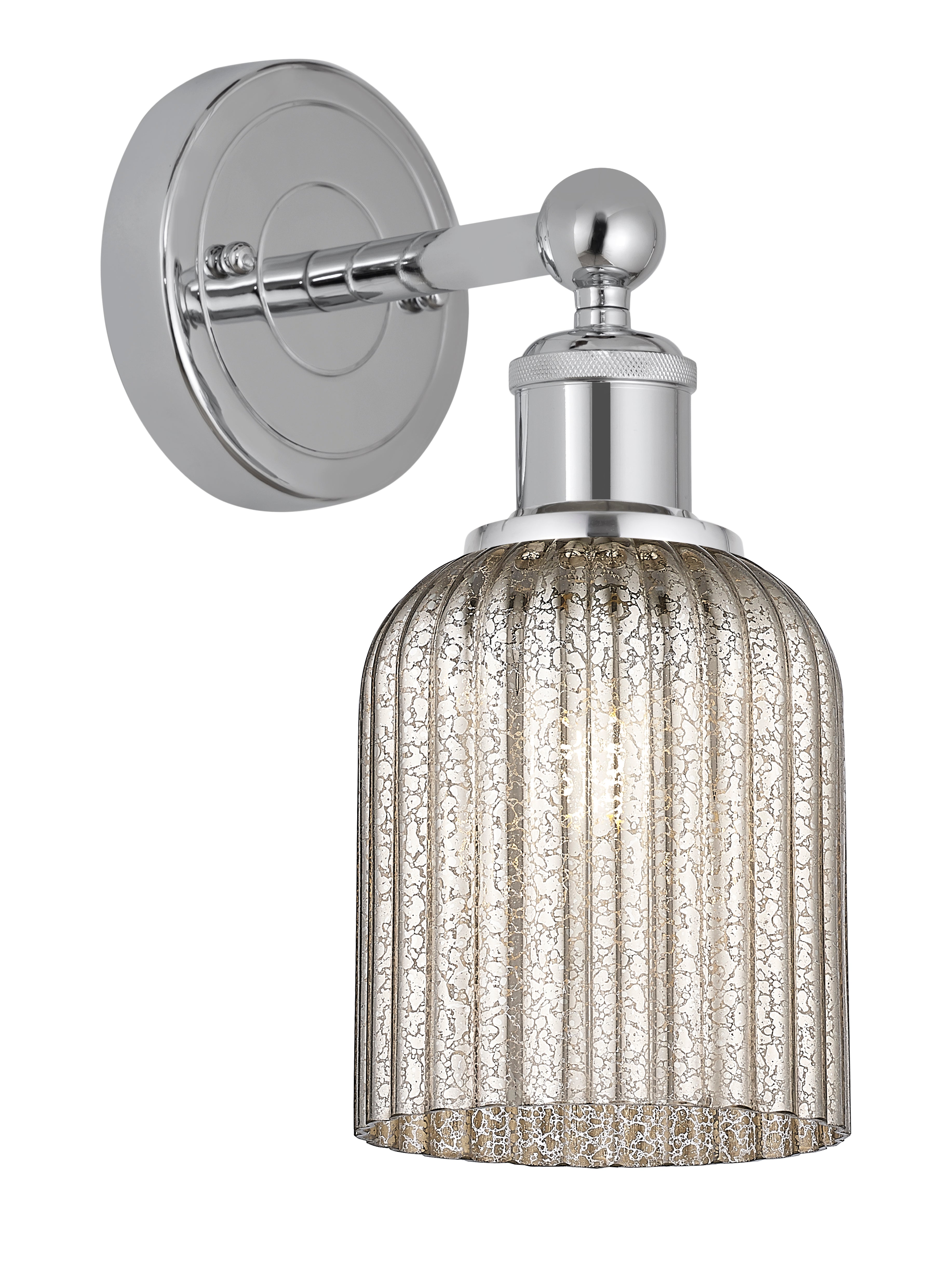 Edison Sconce Cast Brass Steel Glass
