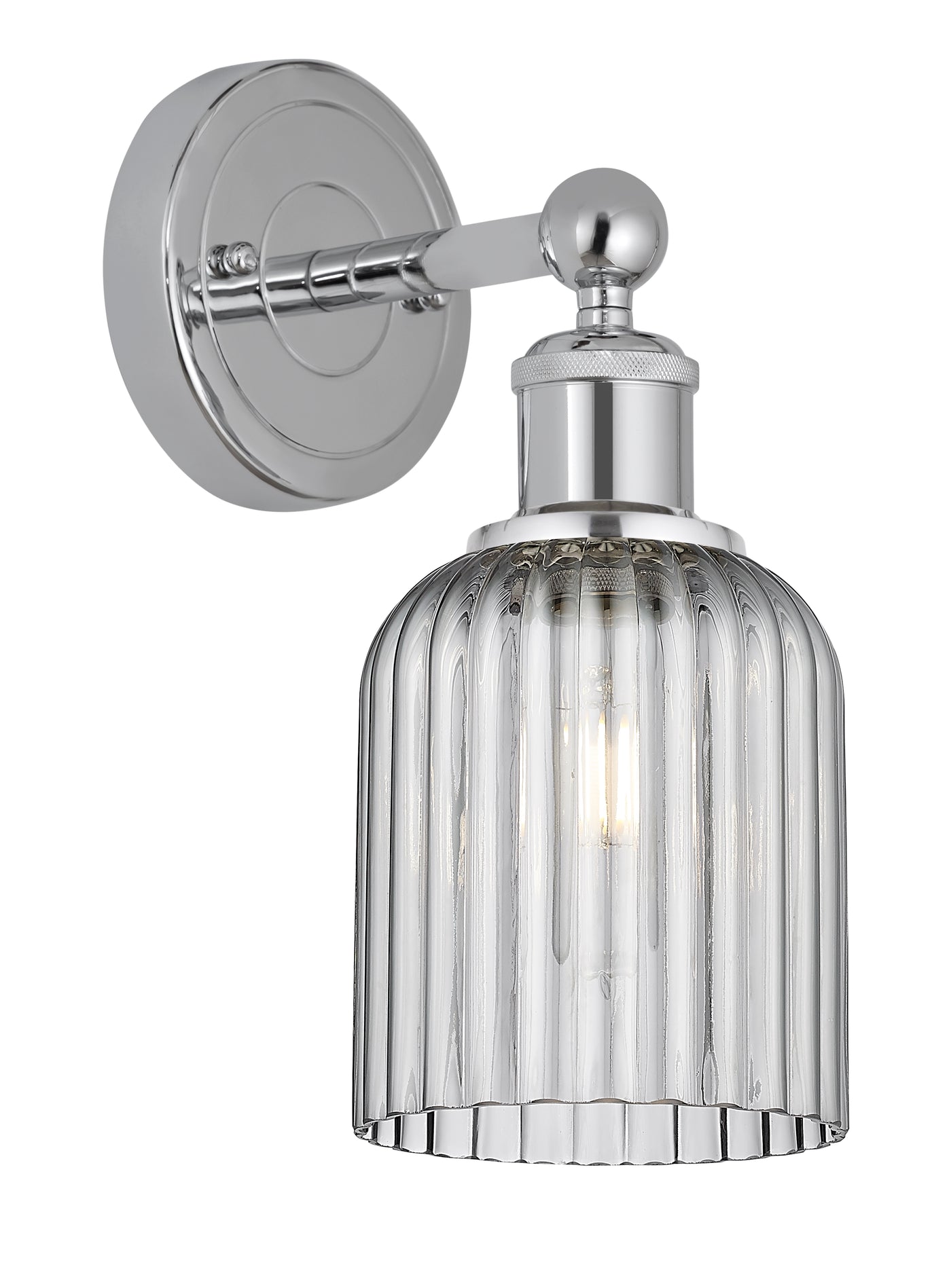 Edison Sconce Cast Brass Steel Glass
