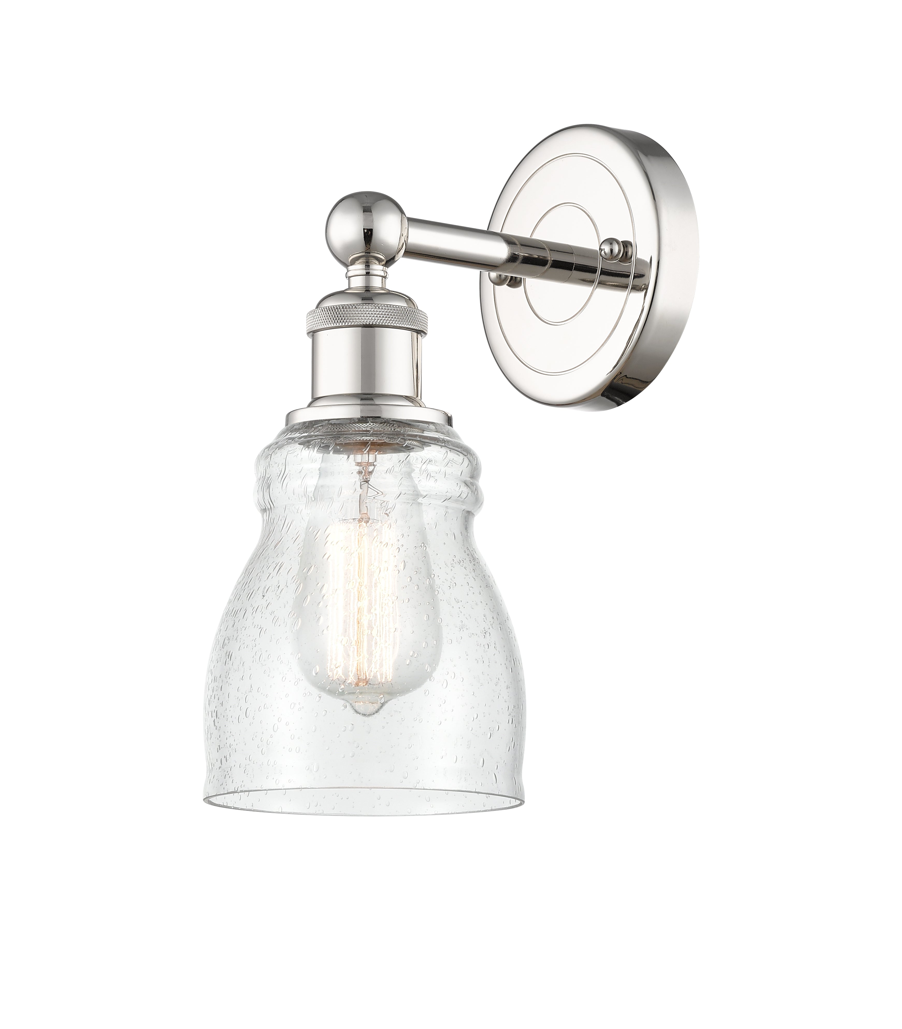 Edison Sconce Cast Brass Steel Glass