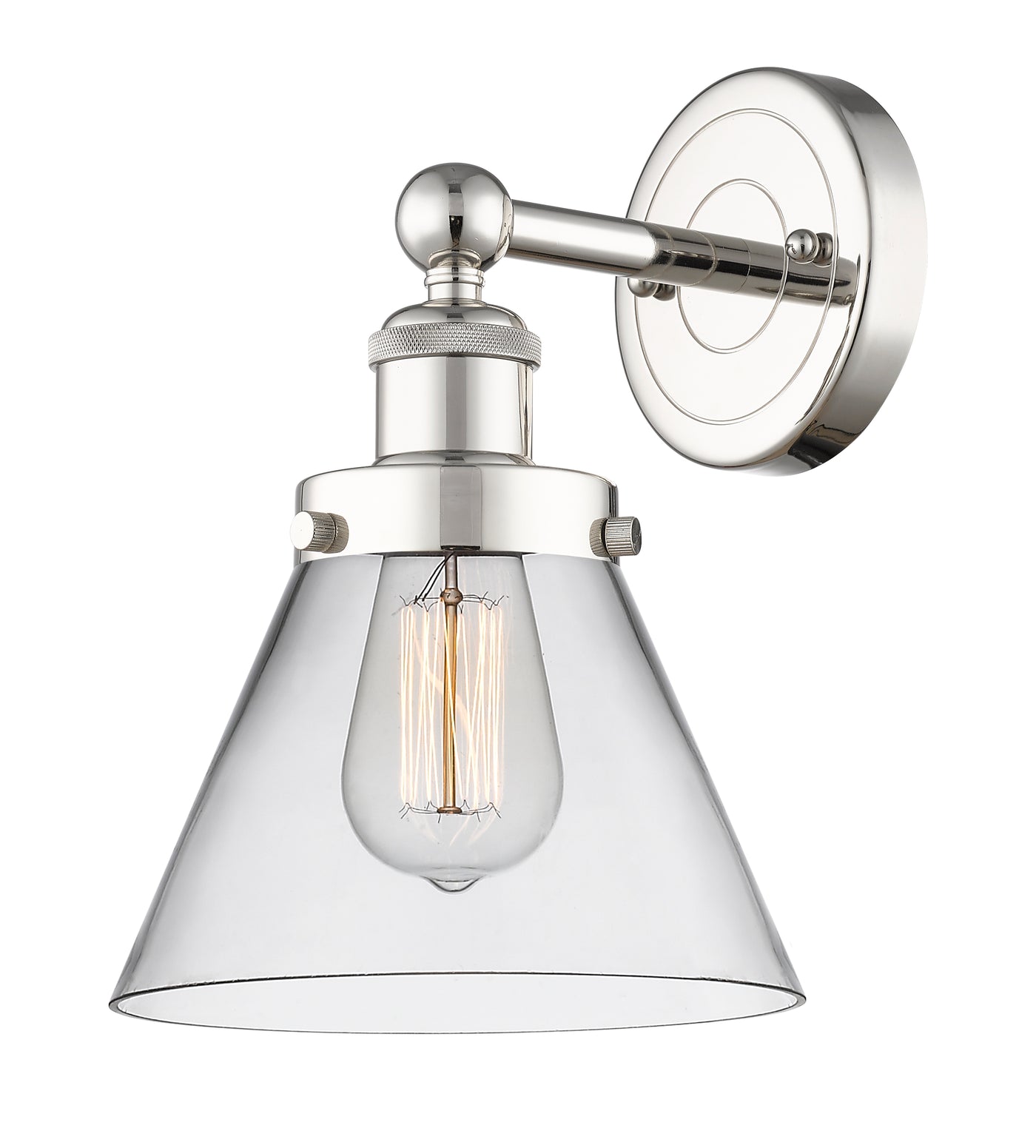 Edison Sconce Cast Brass 11.25 Inch Steel
