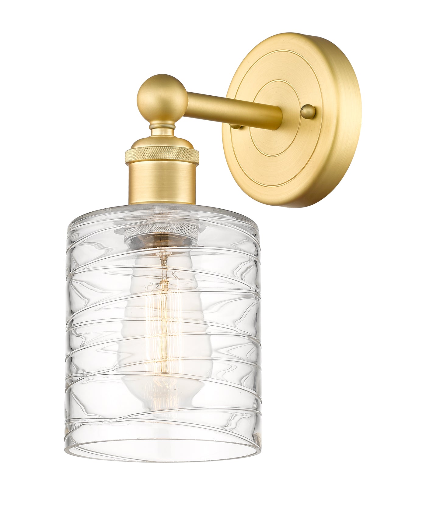 Edison Sconce Cast Brass Glass Steel