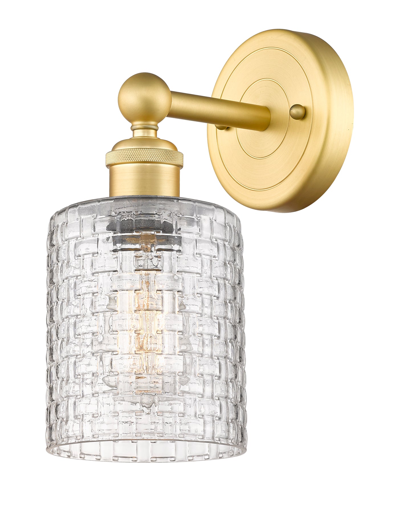Edison Sconce Cast Brass Steel Glass