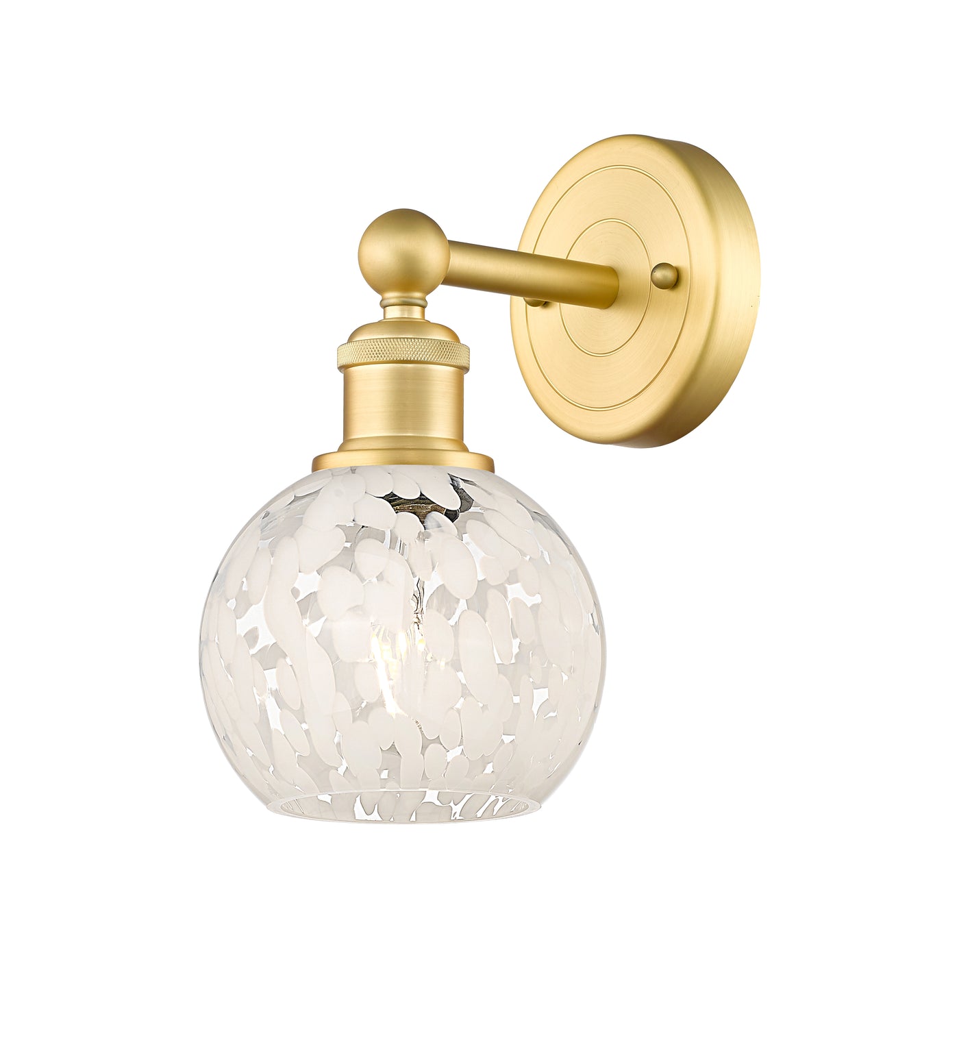 Edison Sconce Cast Brass Glass 12.25 Inch