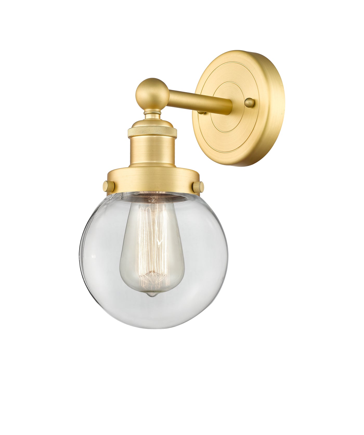 Edison Sconce Cast Brass Glass Steel