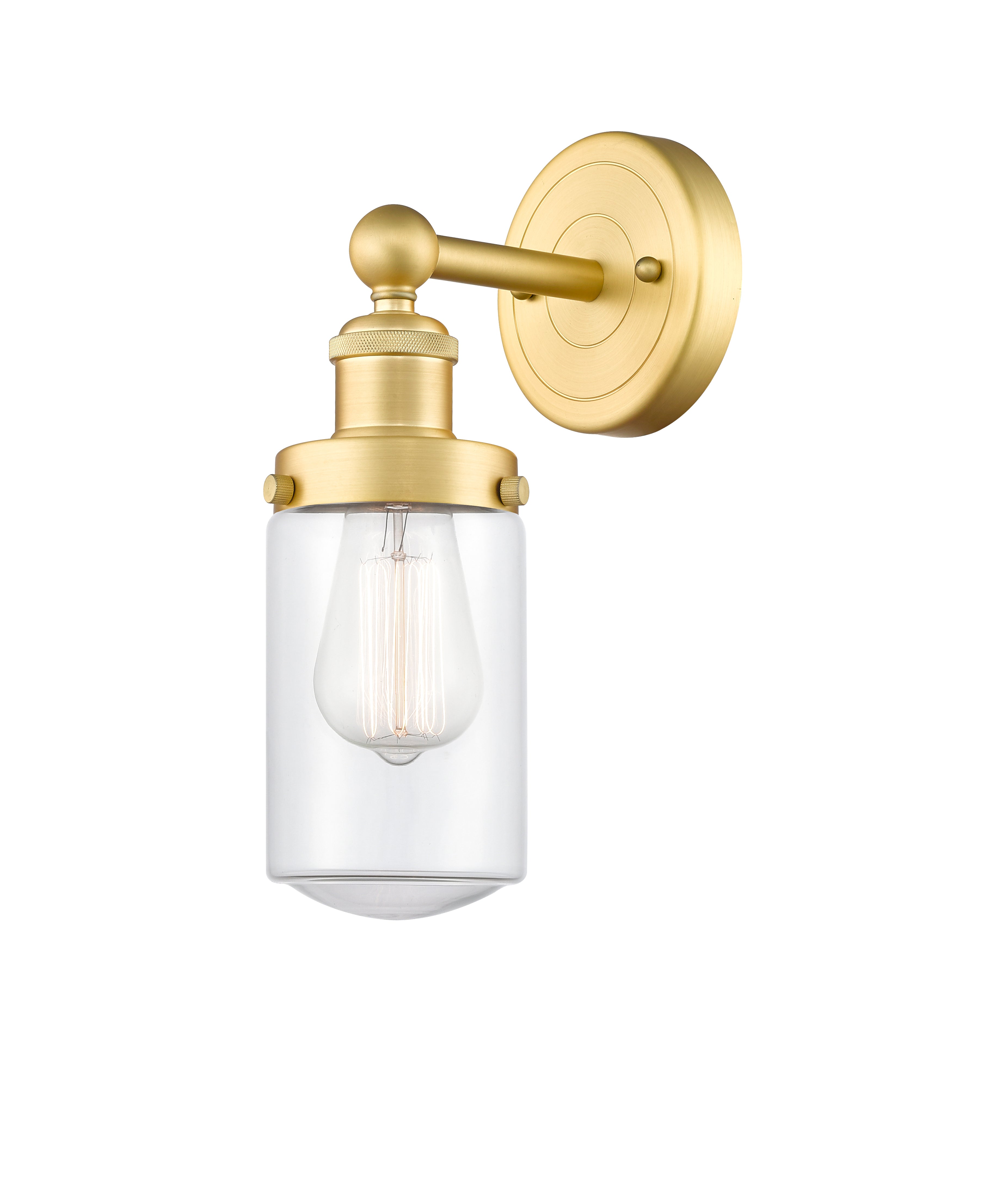 Edison Sconce Cast Brass Finish