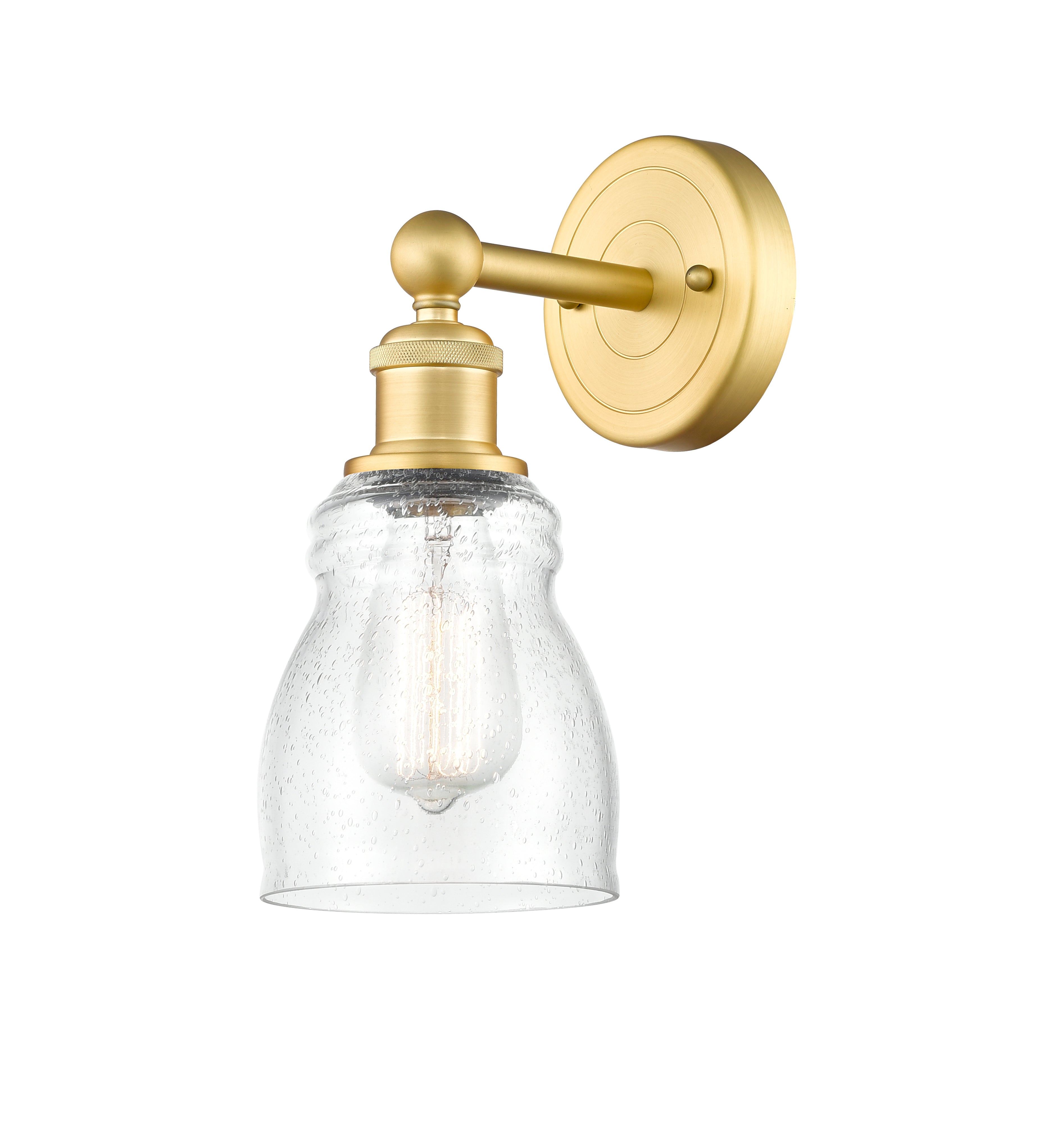 Edison Sconce Cast Brass Steel Glass