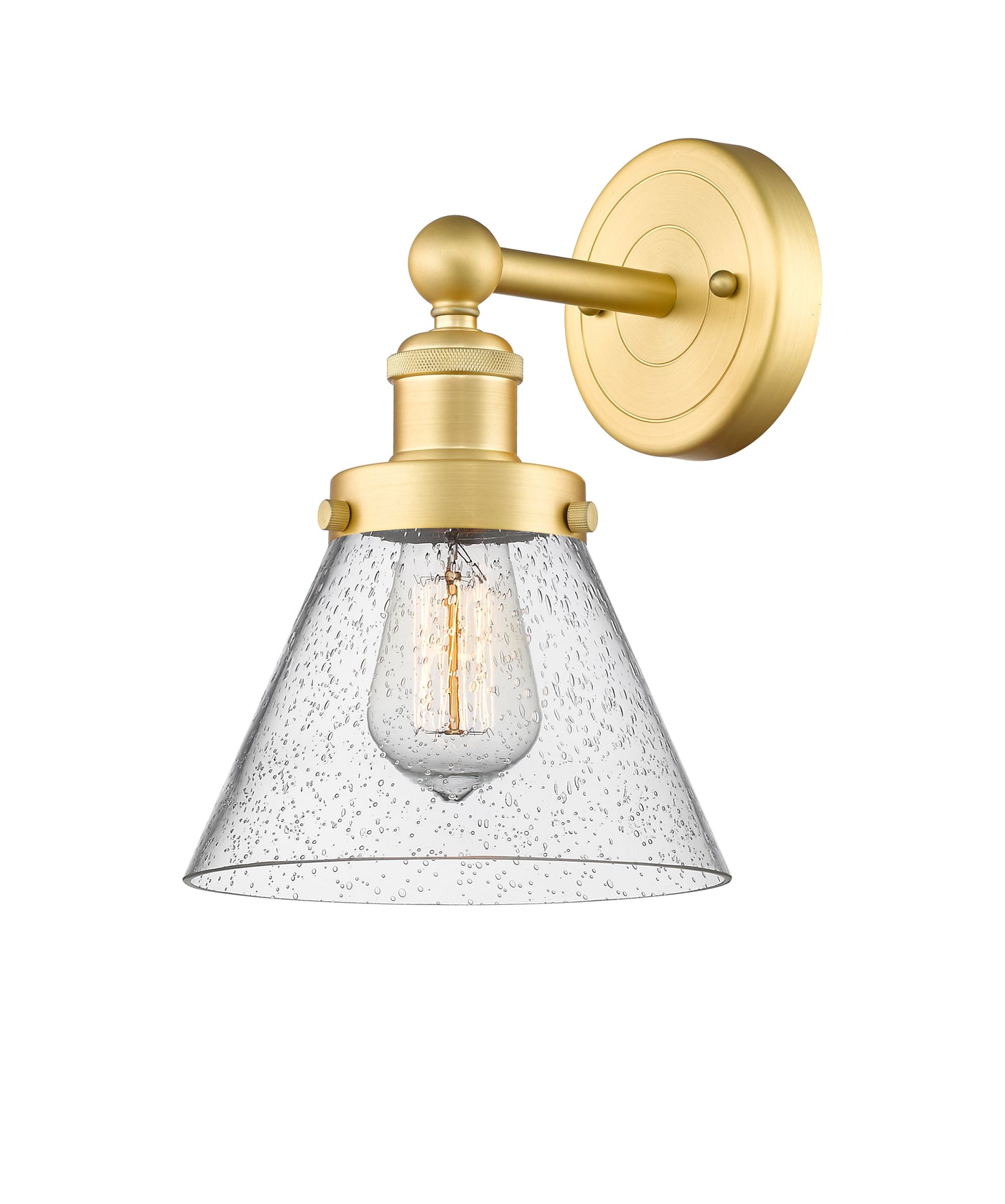 Edison Sconce Cast Brass 11.25 Inch Steel
