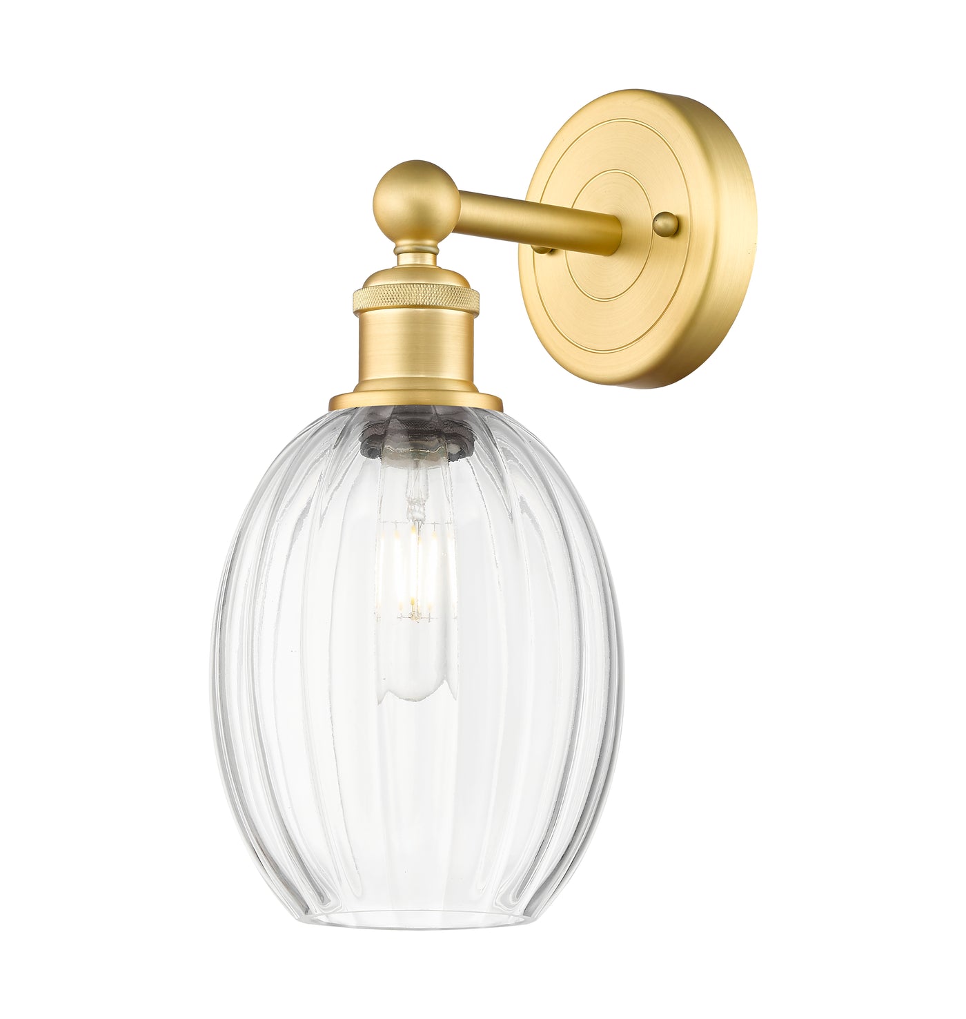 Edison Sconce Cast Brass Art Nouveau