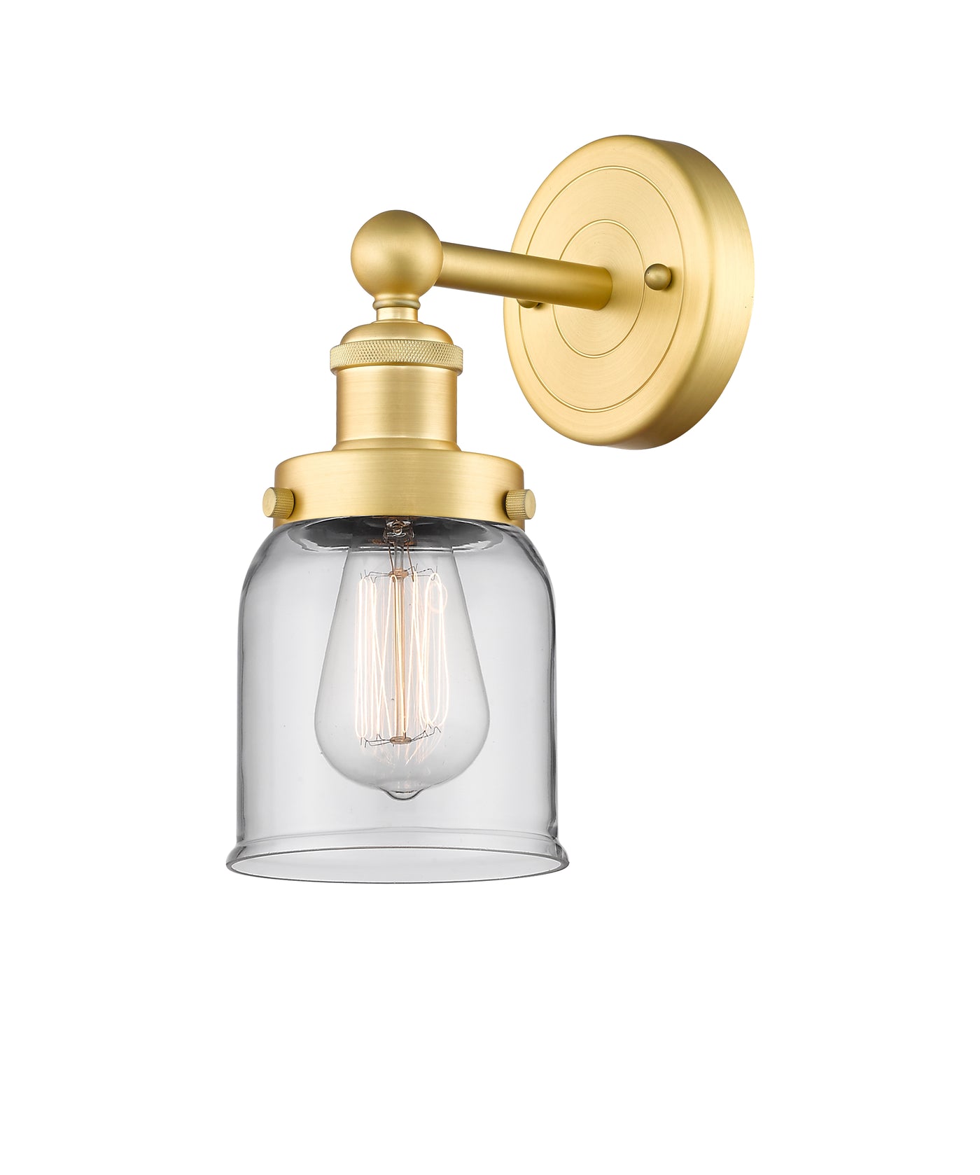 Edison Sconce Cast Brass Glass Steel