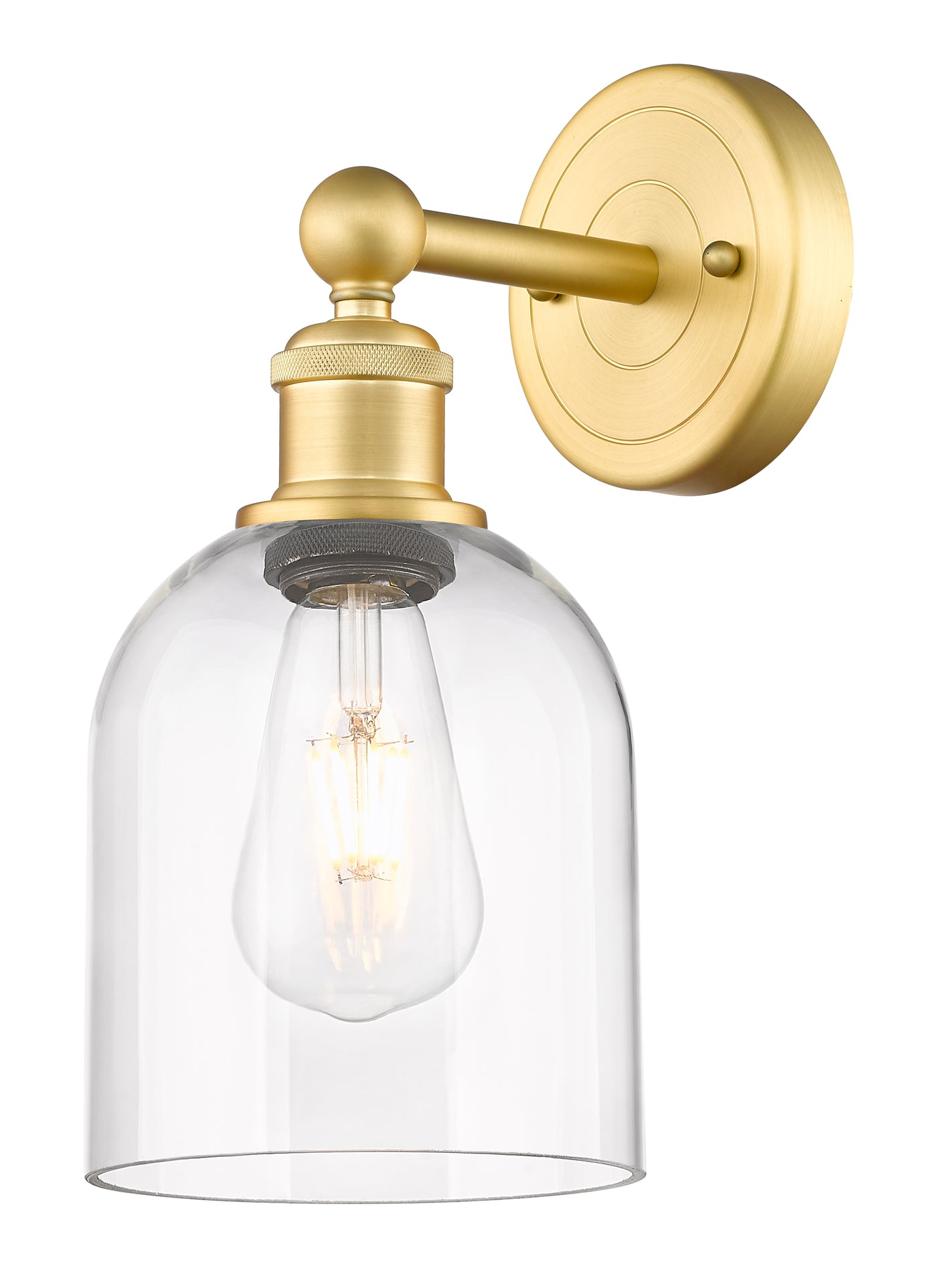 Edison Sconce Cast Brass Finish 8 Inch