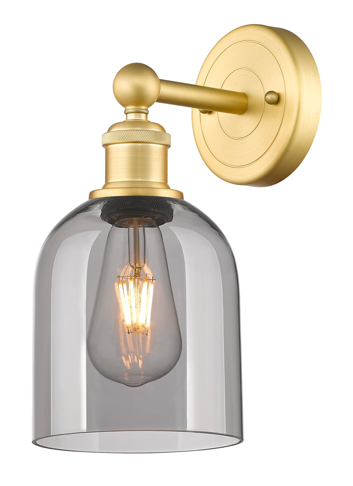 Edison Sconce Cast Brass Finish 8 Inch