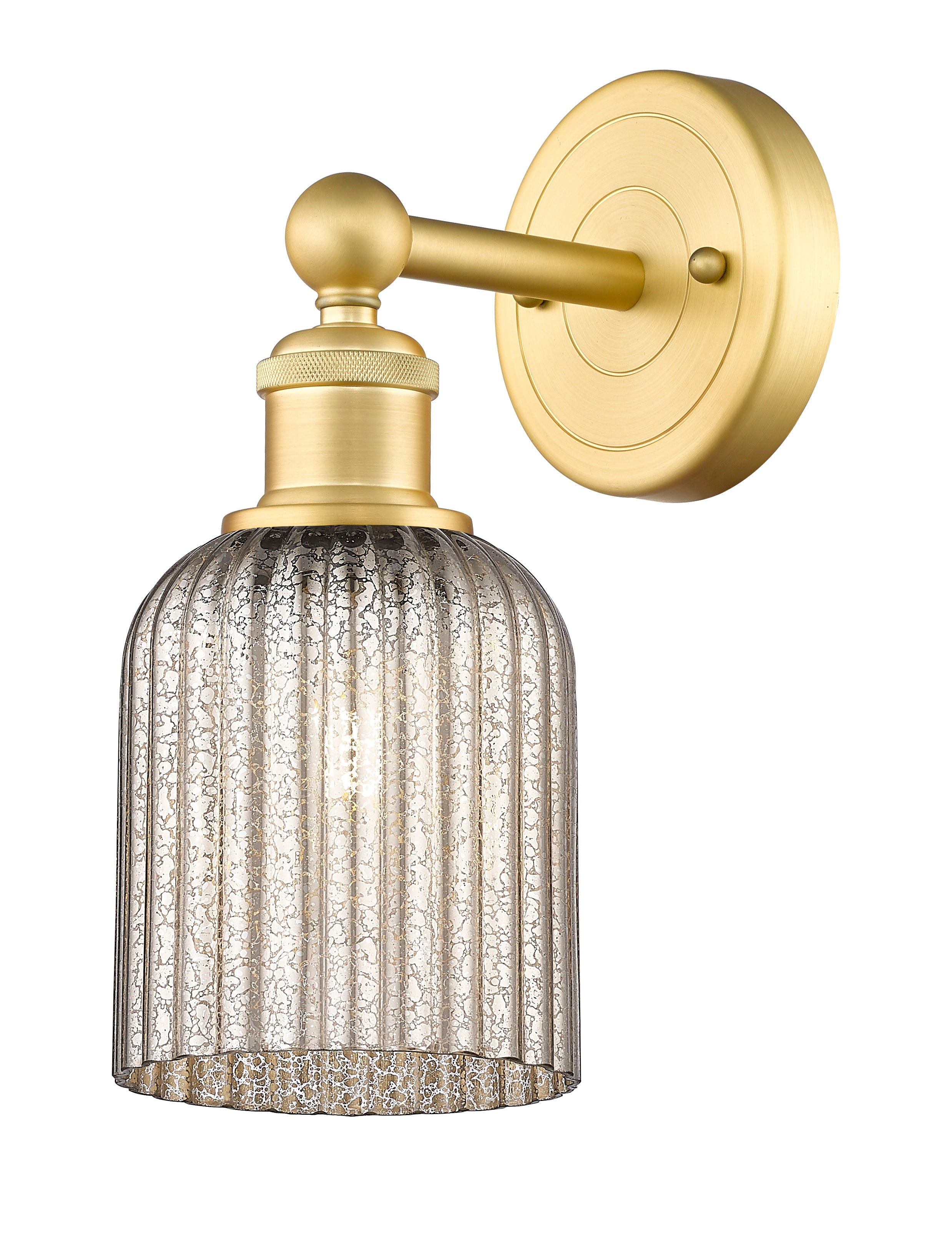 Edison Sconce Cast Brass Steel Glass