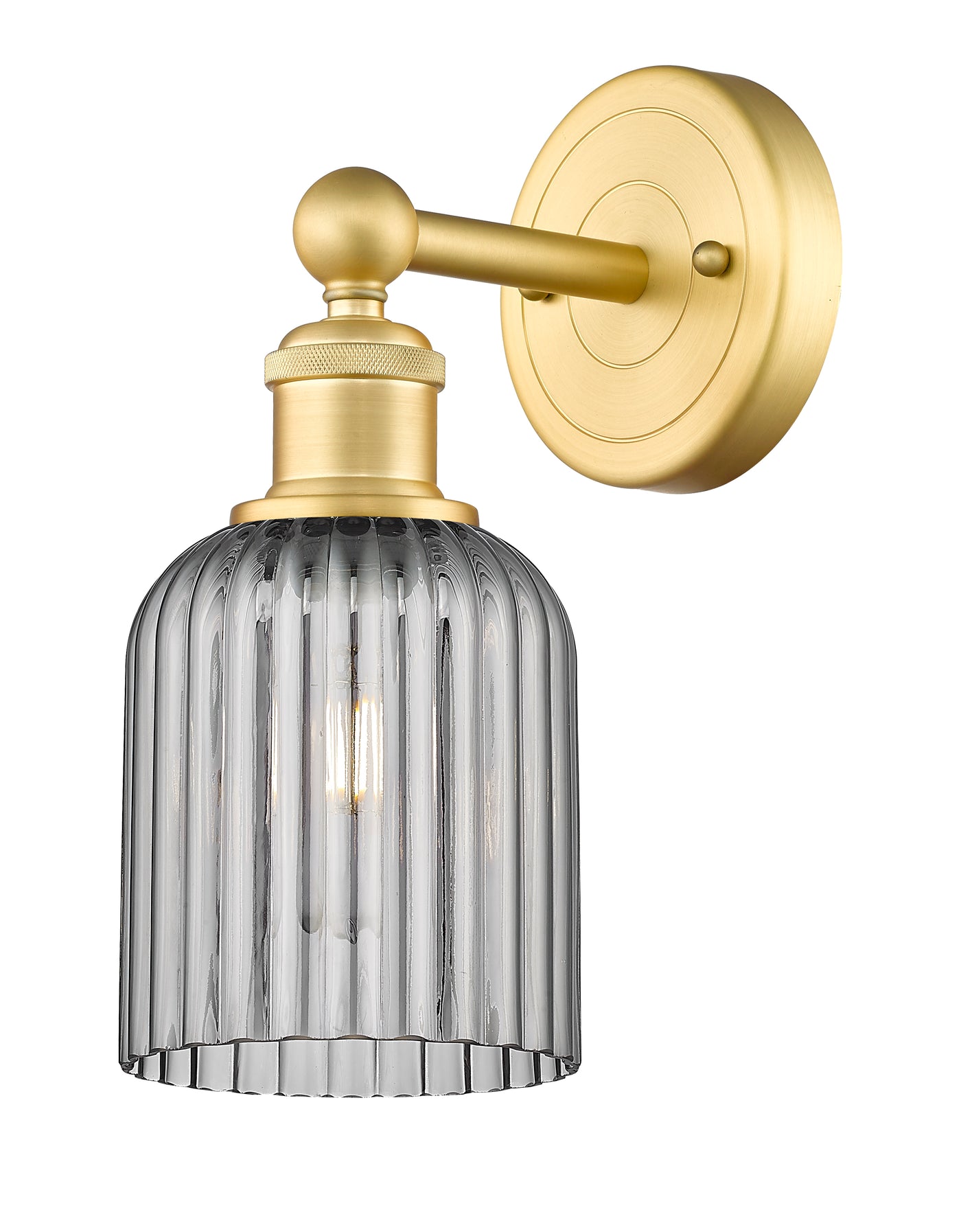 Edison Sconce Cast Brass Steel Glass