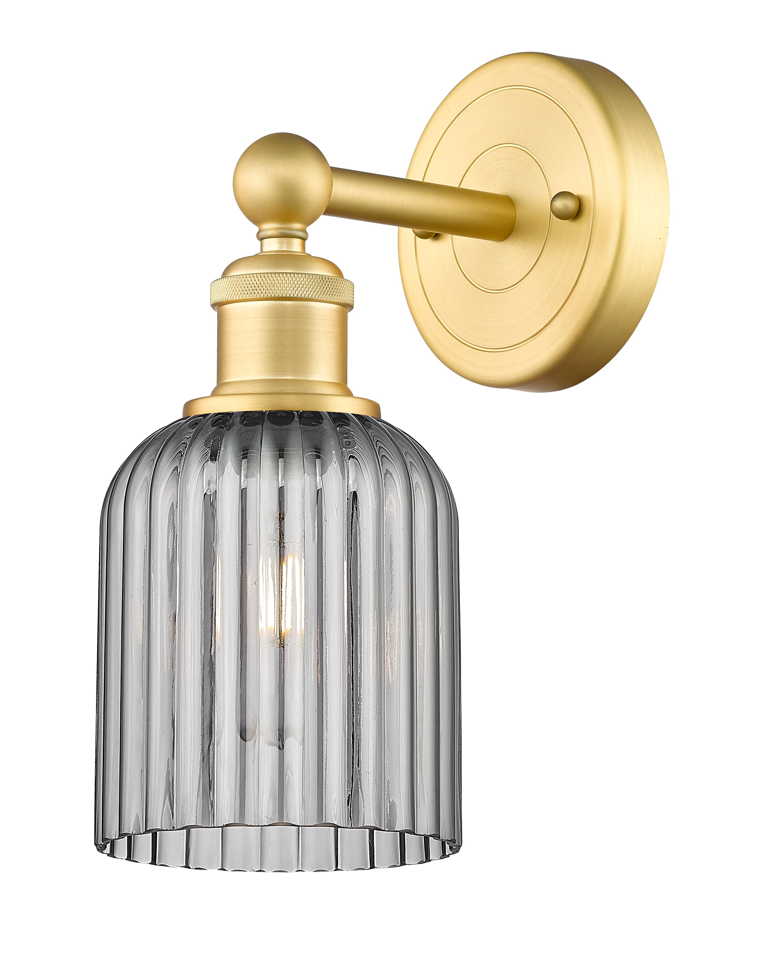 Edison Sconce Cast Brass Steel Glass