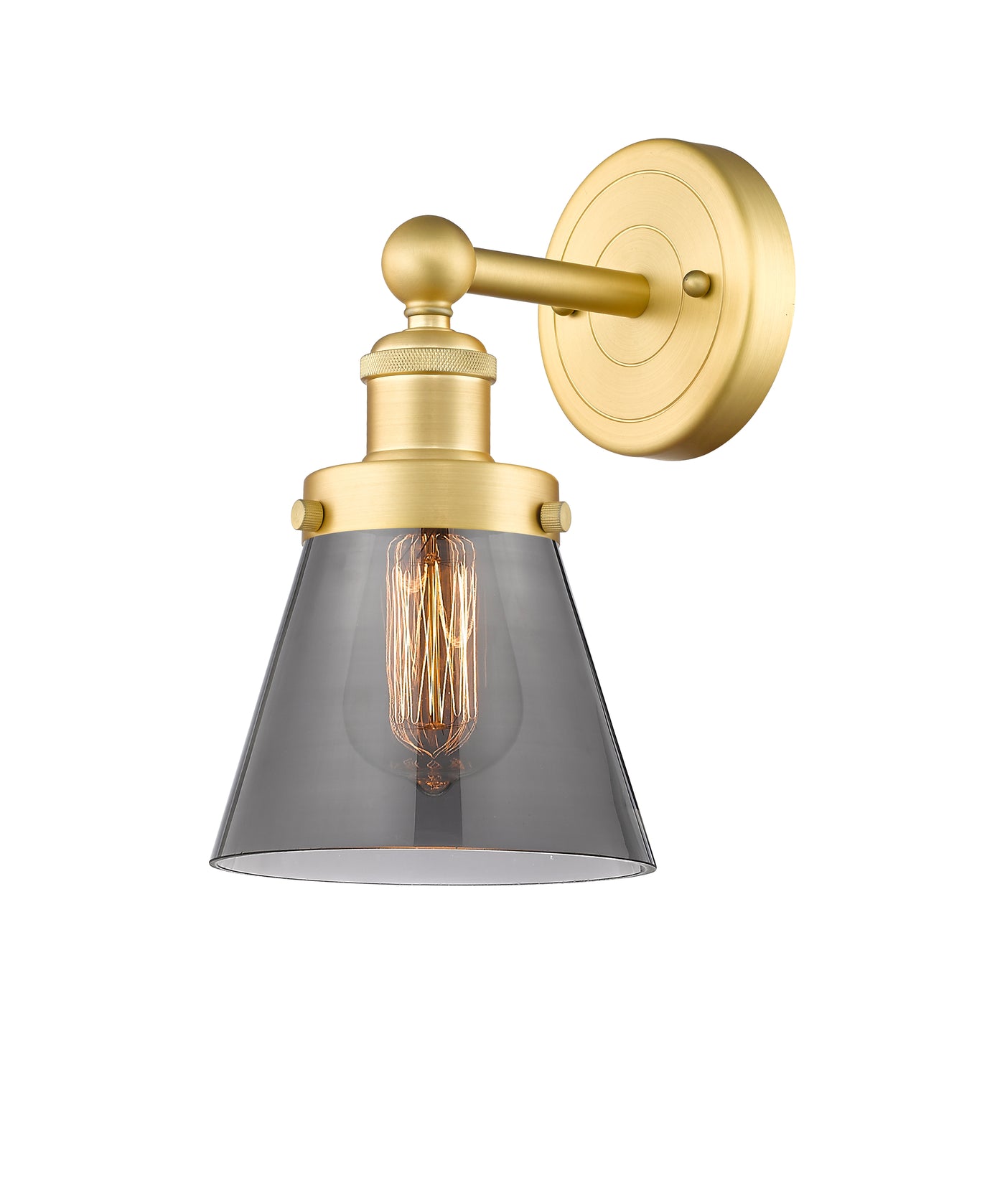 Edison Sconce Cast Brass Art Nouveau