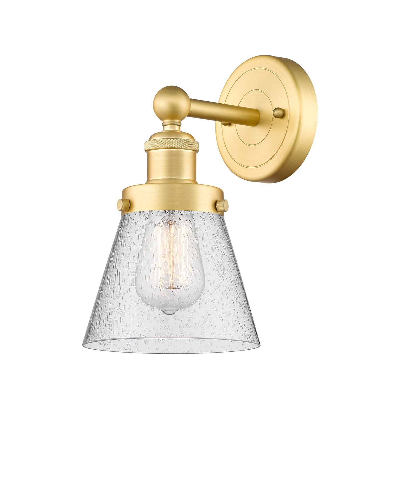 Edison Sconce Cast Brass Art Nouveau