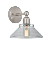 Edison Sconce Cast Brass Modern Steel