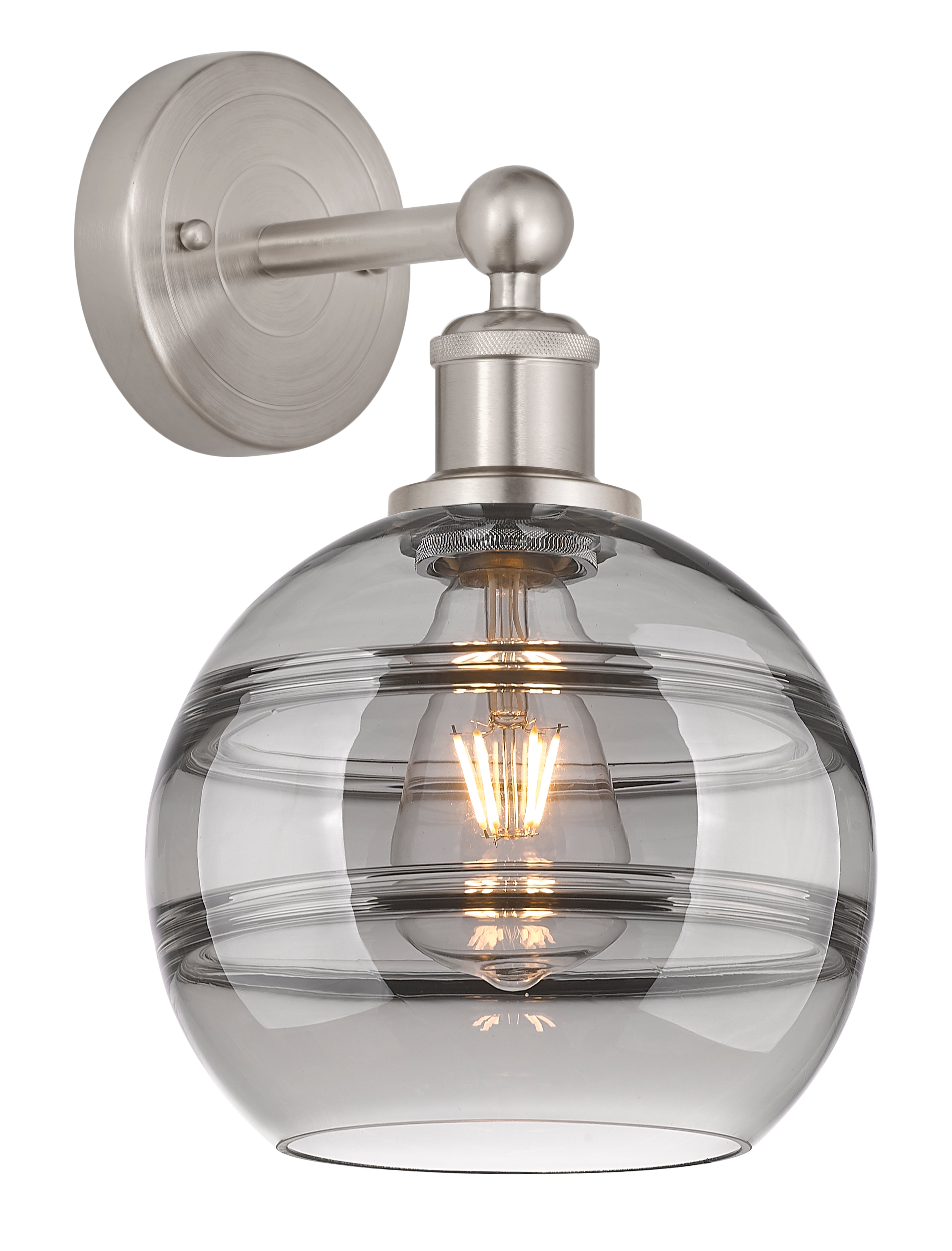 Edison Sconce Brass Glass Steel