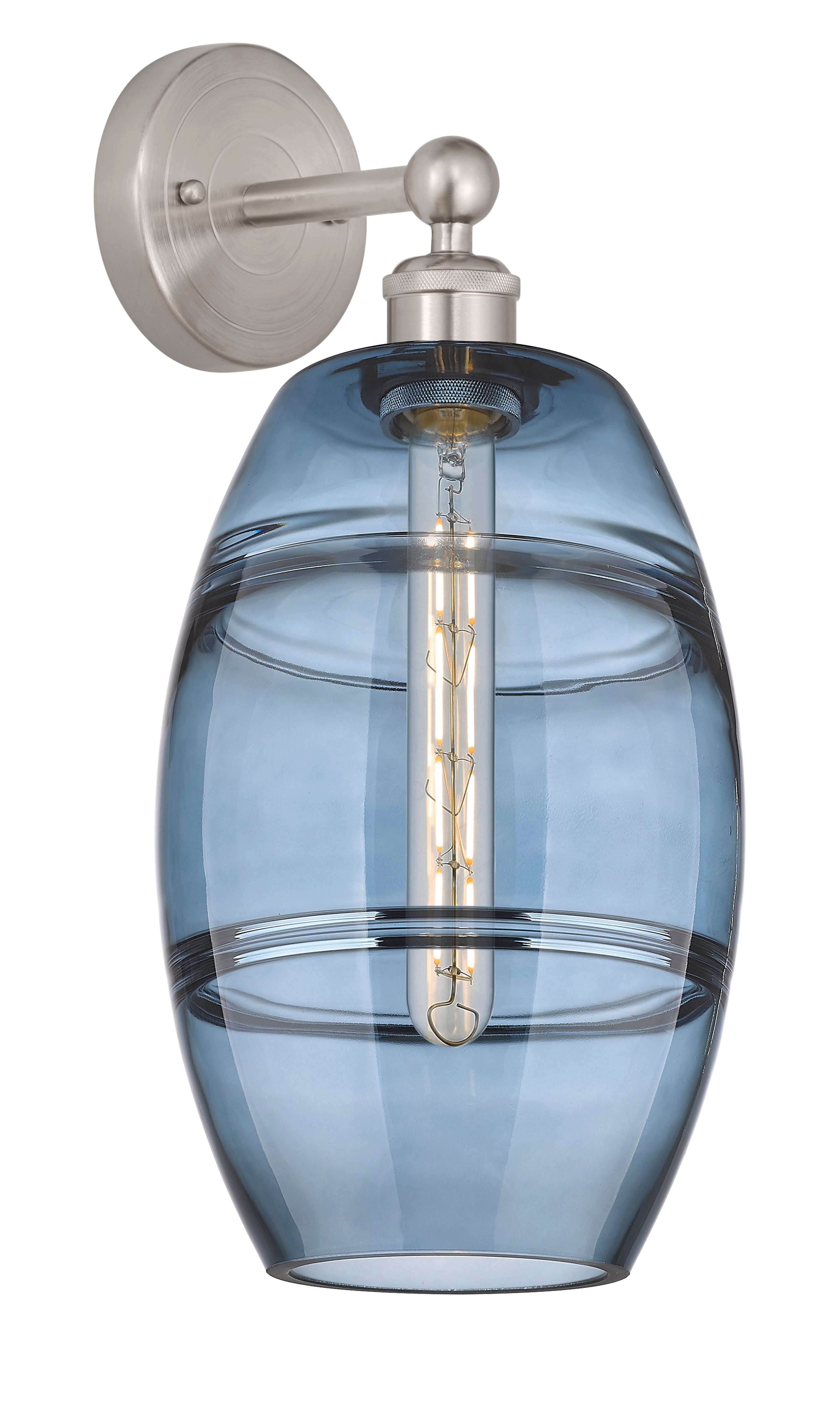 Edison Sconce Cast Brass Modern Glass