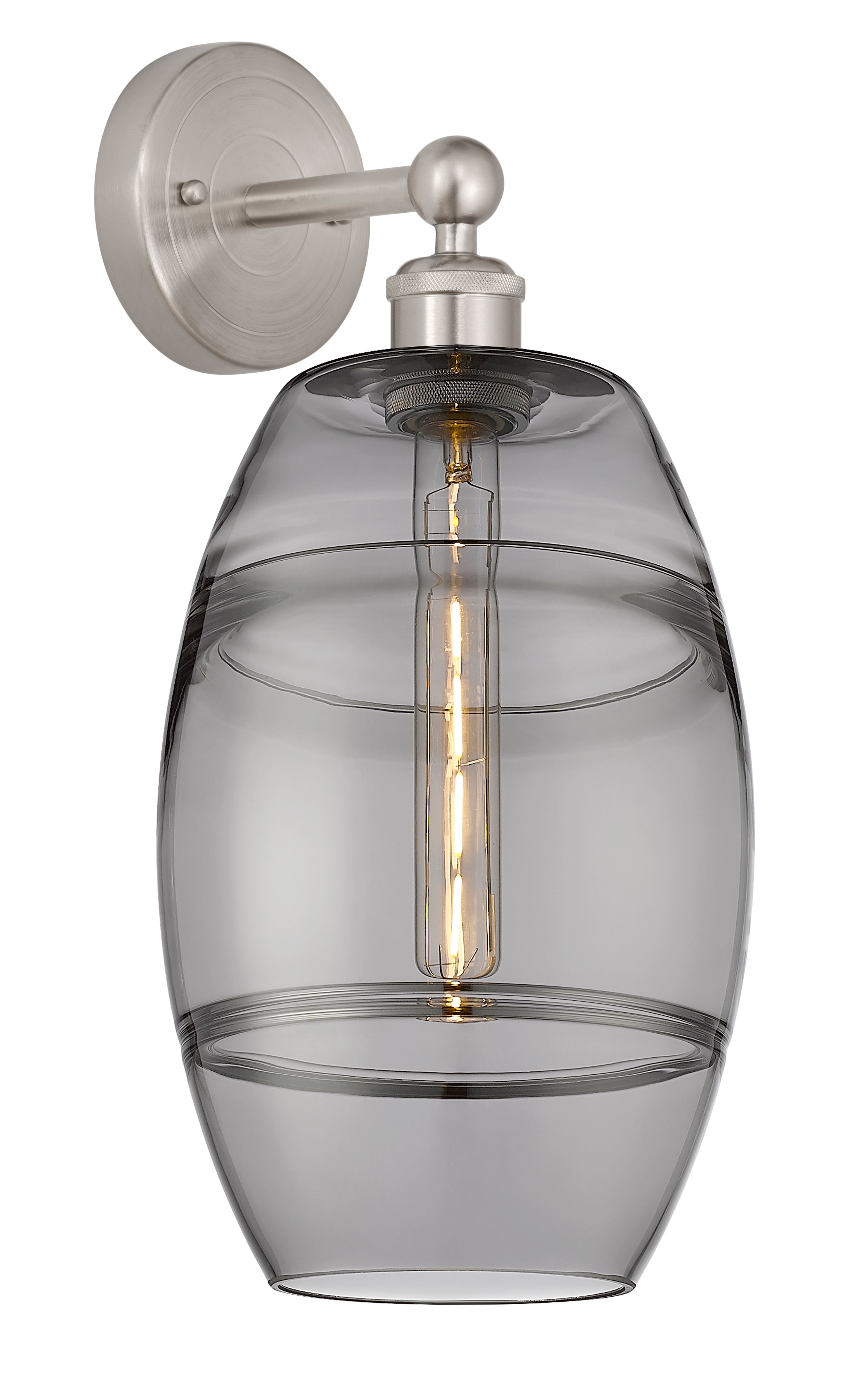 Edison Sconce Cast Brass Modern Glass