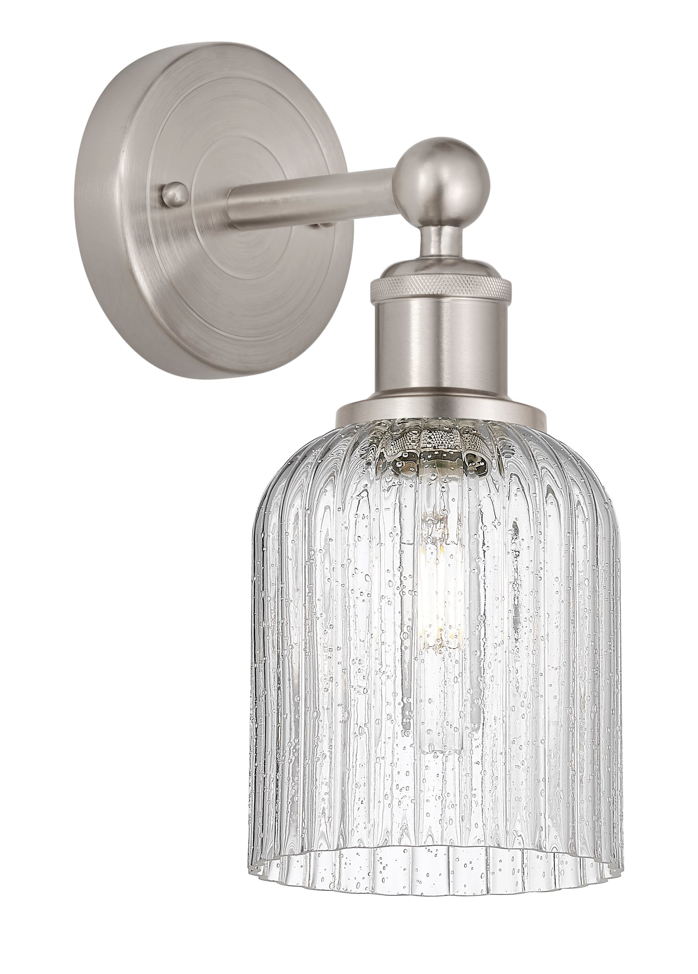 Edison Sconce Cast Brass Steel Glass