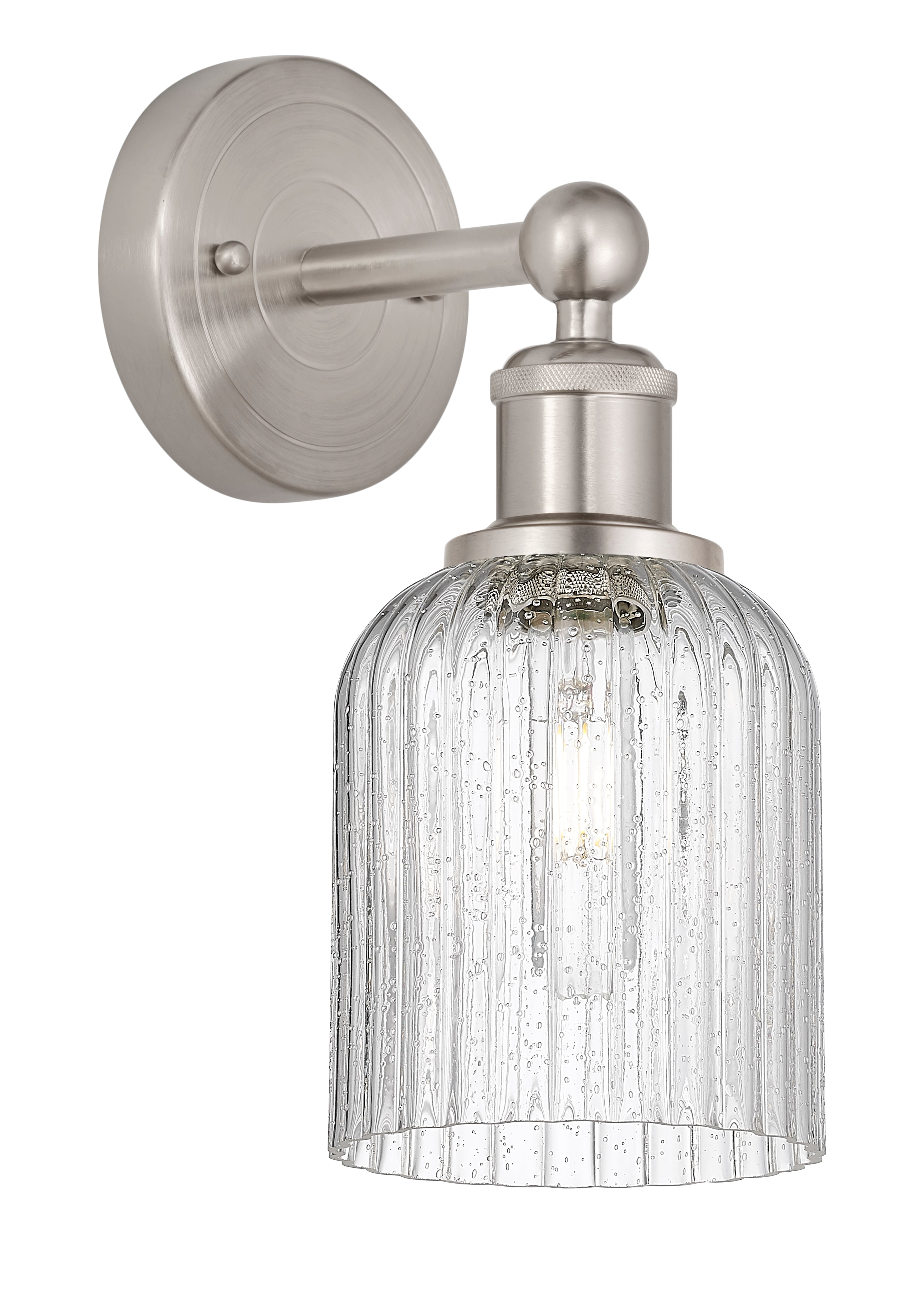 Edison Sconce Cast Brass Steel Glass