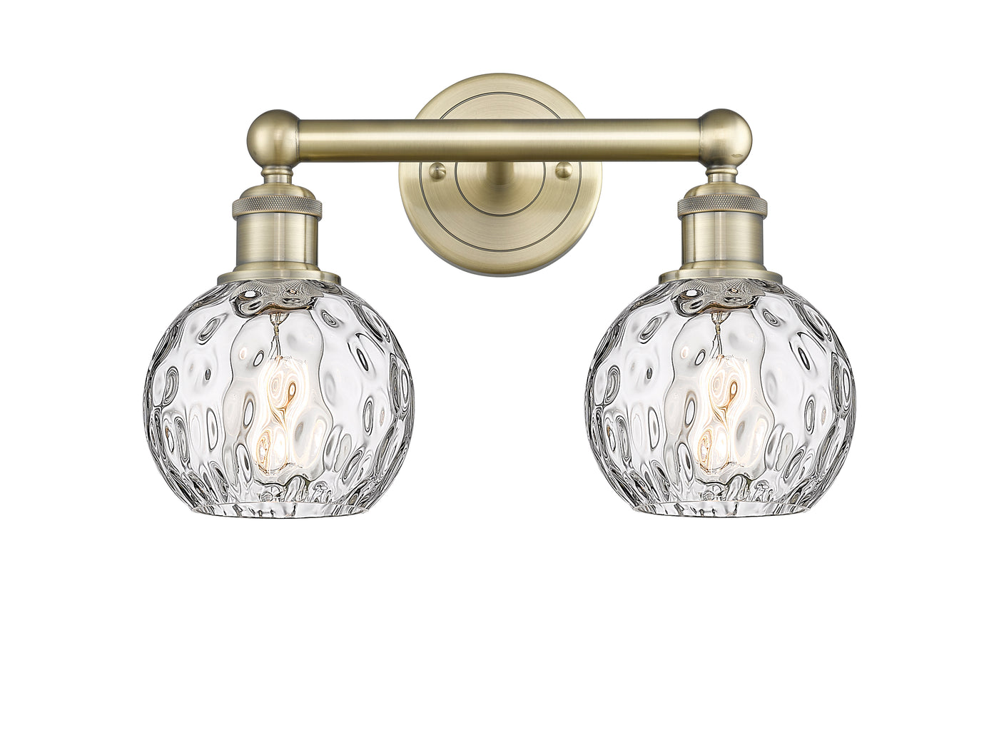 Edison Bath Vanity Light Cast Brass Glass