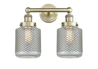 Edison Bath Vanity Light Cast Brass Glass