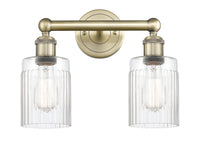 Edison Bath Vanity Light Cast Brass 15.75