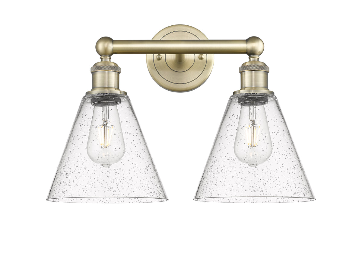 Berkshire Glass 17-Inch 2-Light Bath Vanity Light