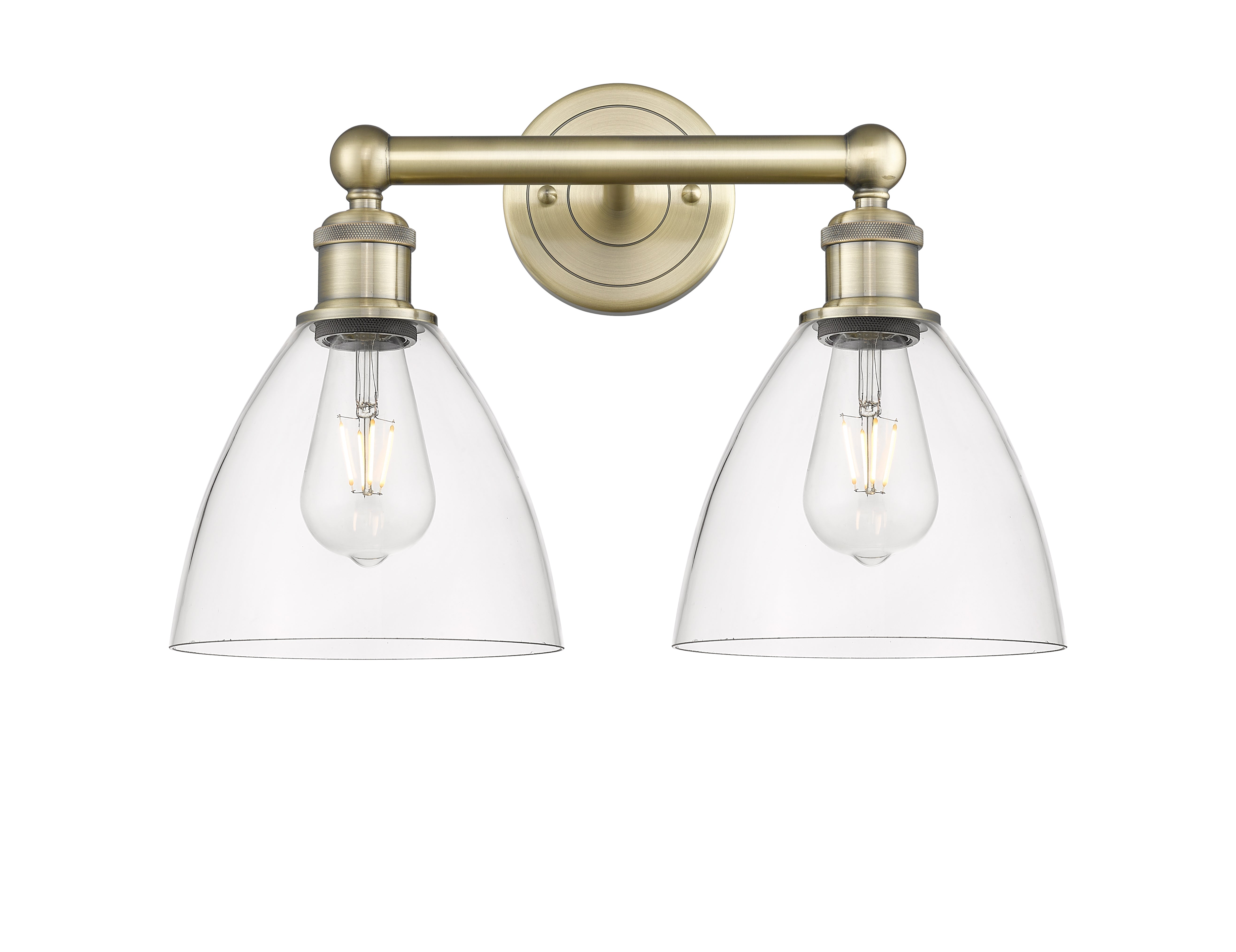 Edison Bath Vanity Light Steel Glass Brass