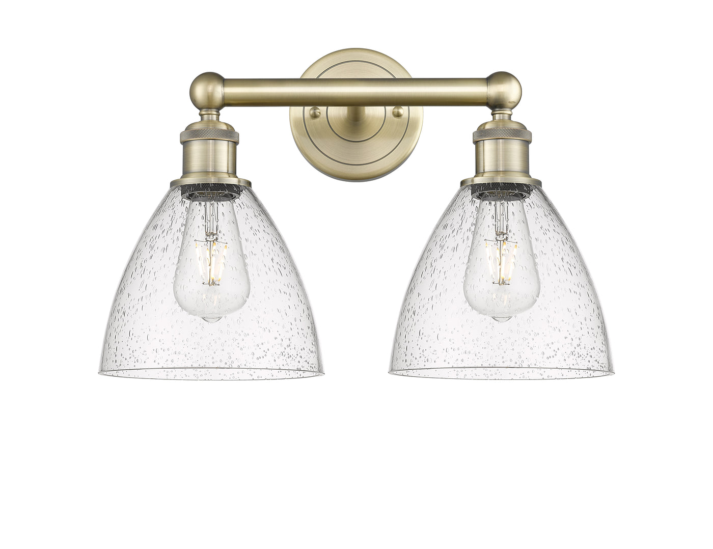 Edison Bath Vanity Light Steel Glass Brass