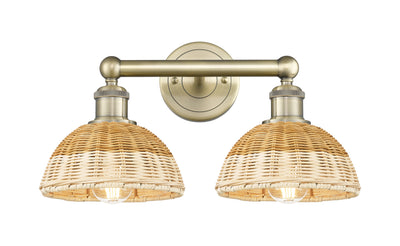 Edison Bath Vanity Light Steel Glass