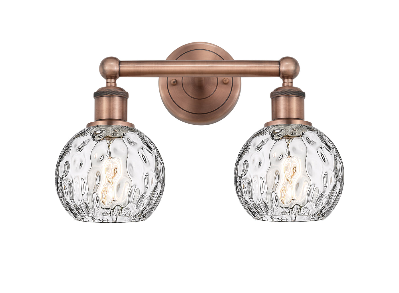 Edison Bath Vanity Light Cast Brass Glass