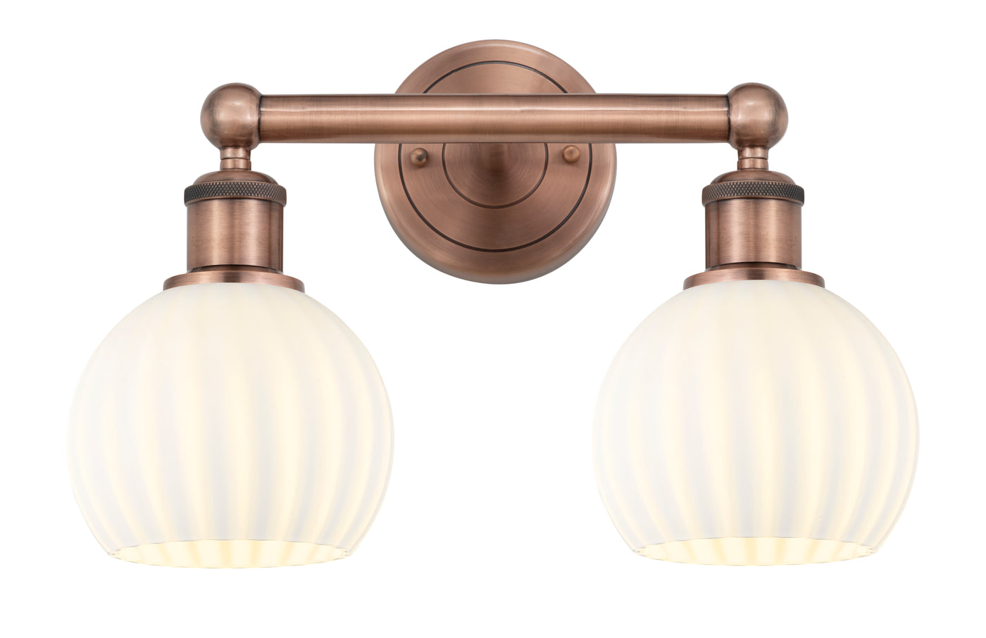 Edison Bath Vanity Light Cast Brass Glass