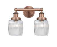 Edison Bath Vanity Light Cast Brass Glass
