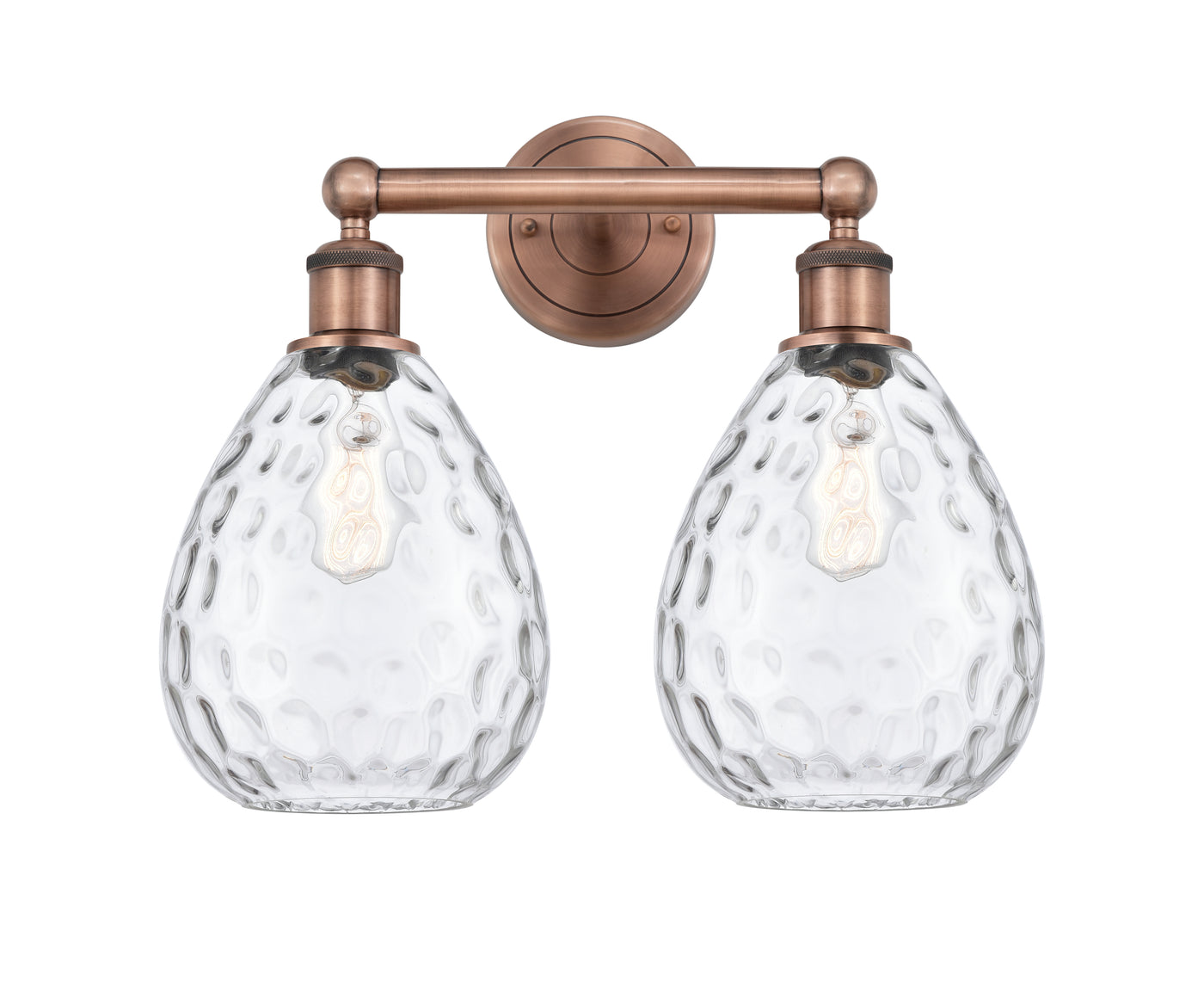 Edison Bath Vanity Light Cast Brass Glass