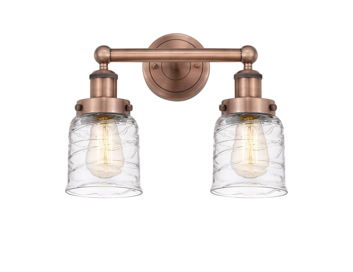 Bell 14-Inch 2-Light Bath Vanity Light Bowl Shade