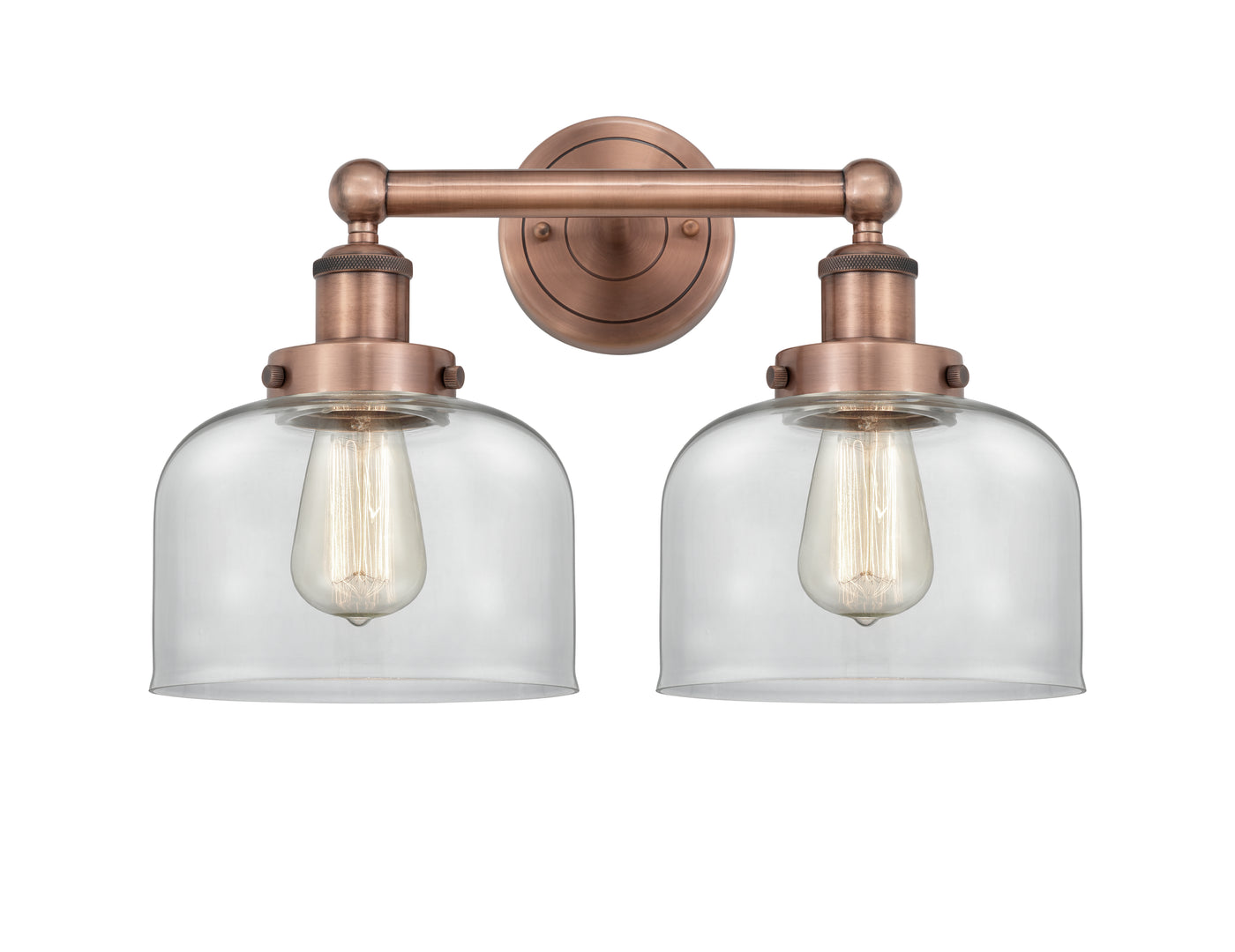Edison Bath Vanity Light Cast Brass 16 Inches