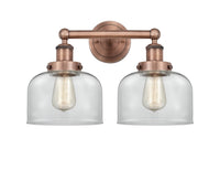 Edison Bath Vanity Light Cast Brass 16 Inches