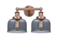 Edison Bath Vanity Light Cast Brass 16 Inches