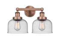 Edison Bath Vanity Light Cast Brass 16 Inches