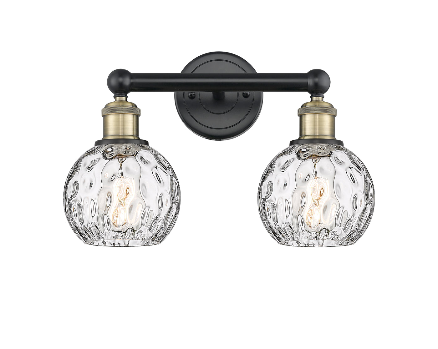 Edison Bath Vanity Light Cast Brass Glass