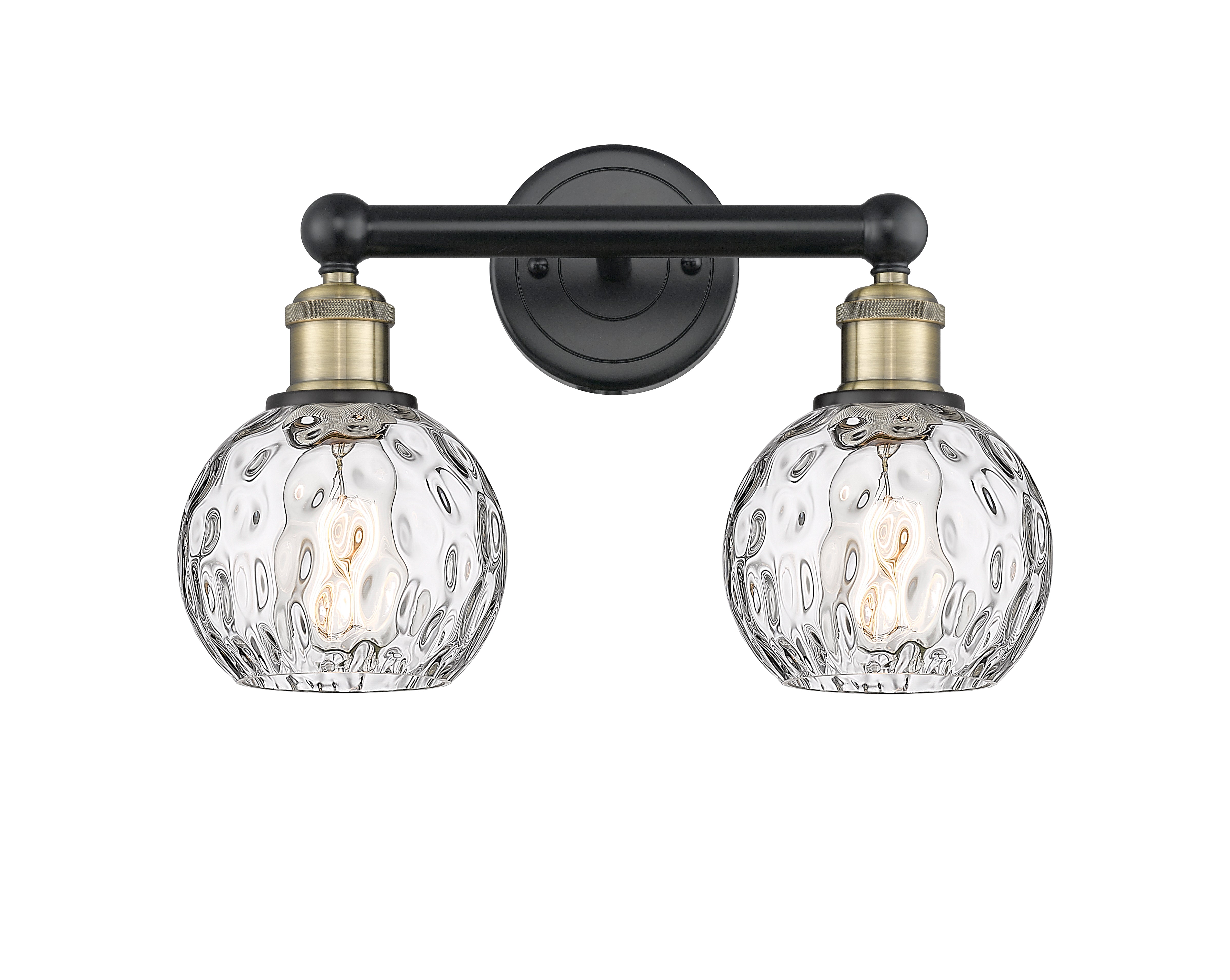 Edison Bath Vanity Light Cast Brass Glass