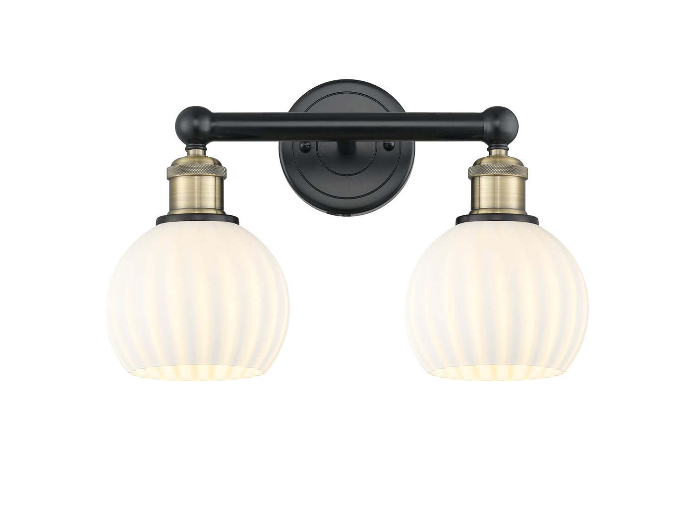 Edison Bath Vanity Light Cast Brass Glass