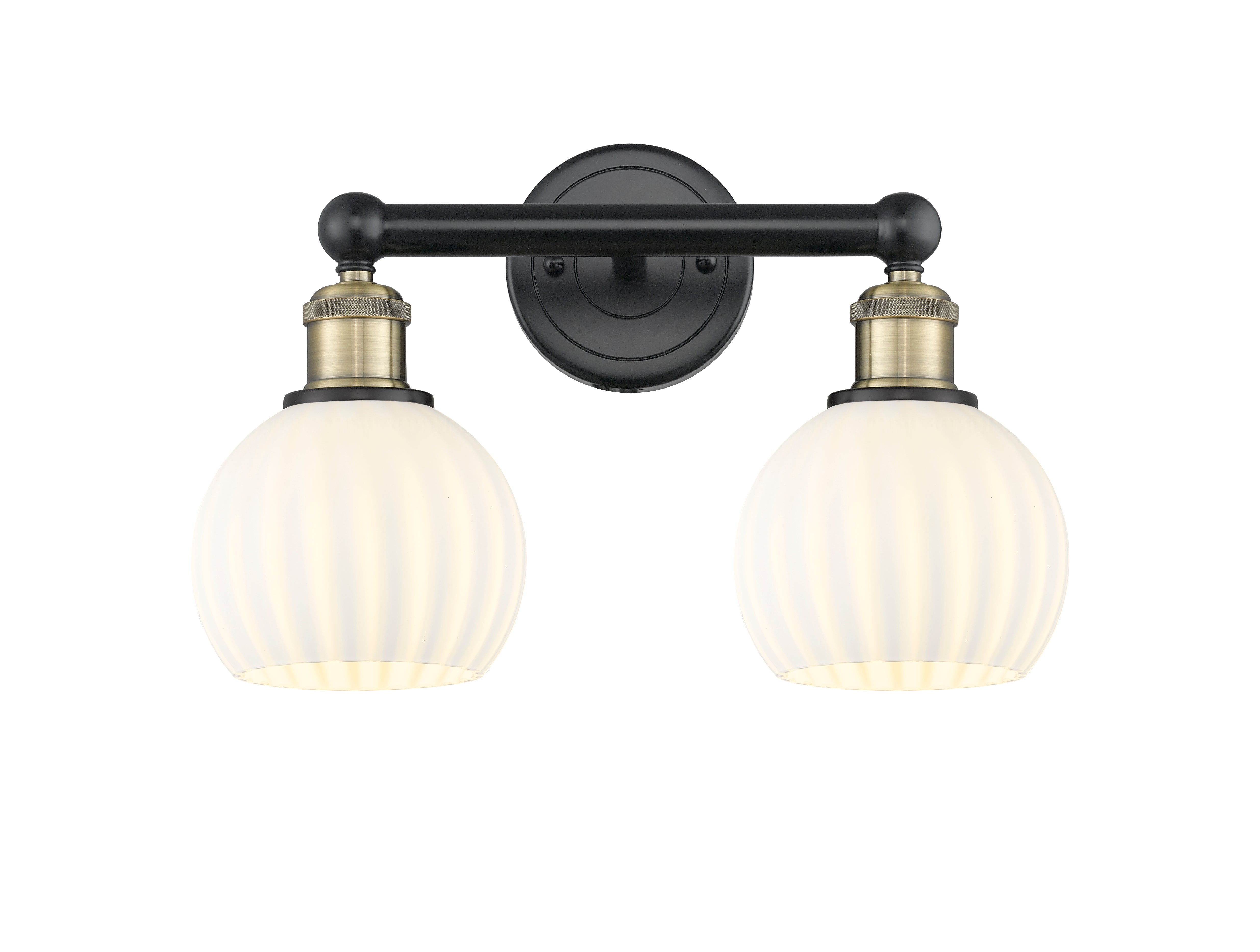 Edison Bath Vanity Light Cast Brass Glass