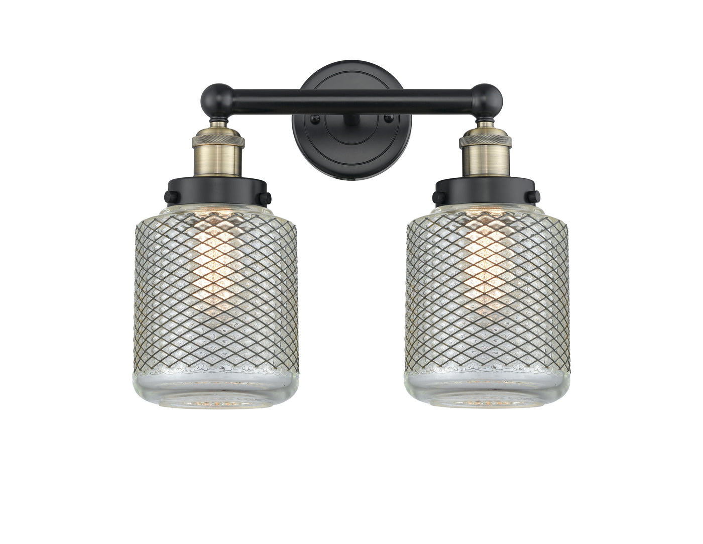 Edison Bath Vanity Light Cast Brass Glass