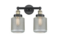 Edison Bath Vanity Light Cast Brass Glass